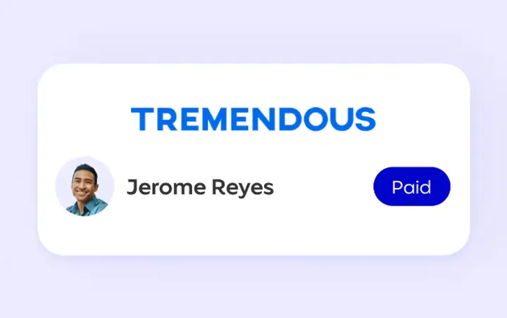 Automated payouts card