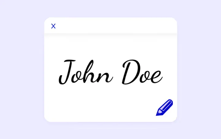 NDA signing card