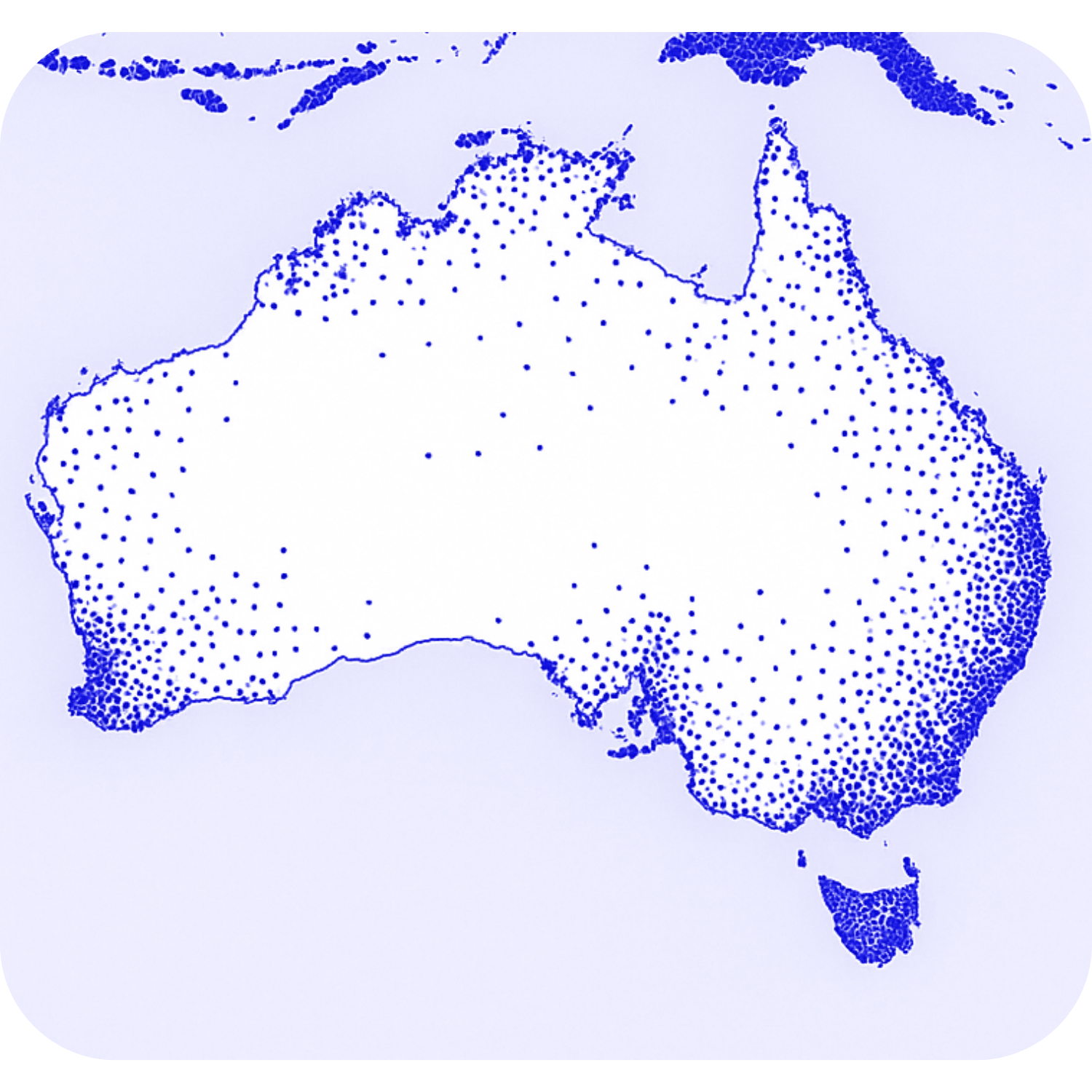 Australia panel map snapshot