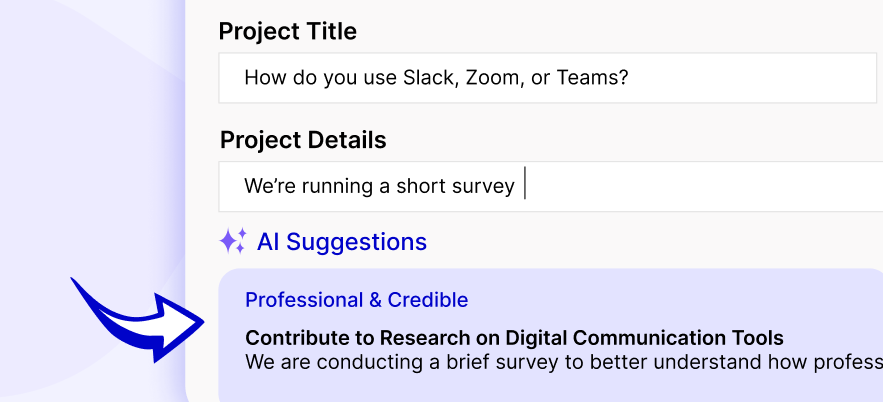Illustration representing AI suggestions