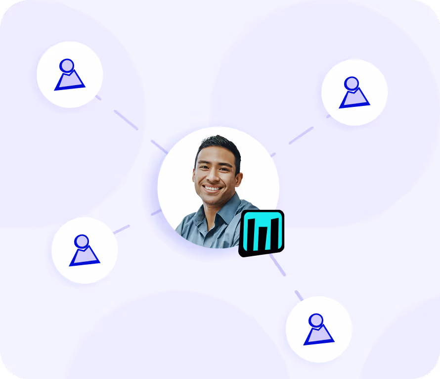 Dashboard showing multiple agency client recruitment projects
