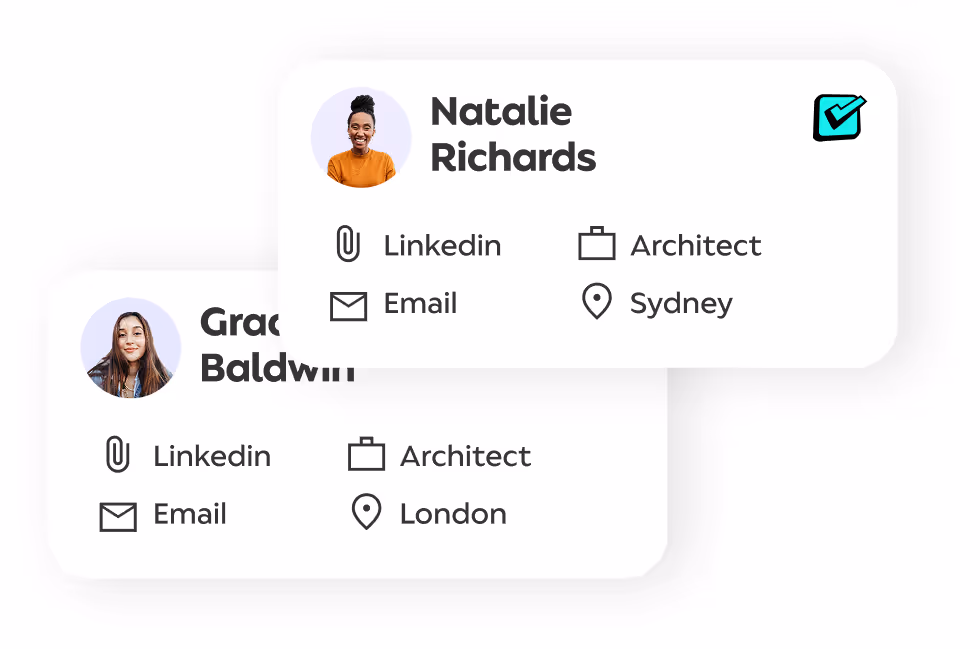 Respondent participant cards